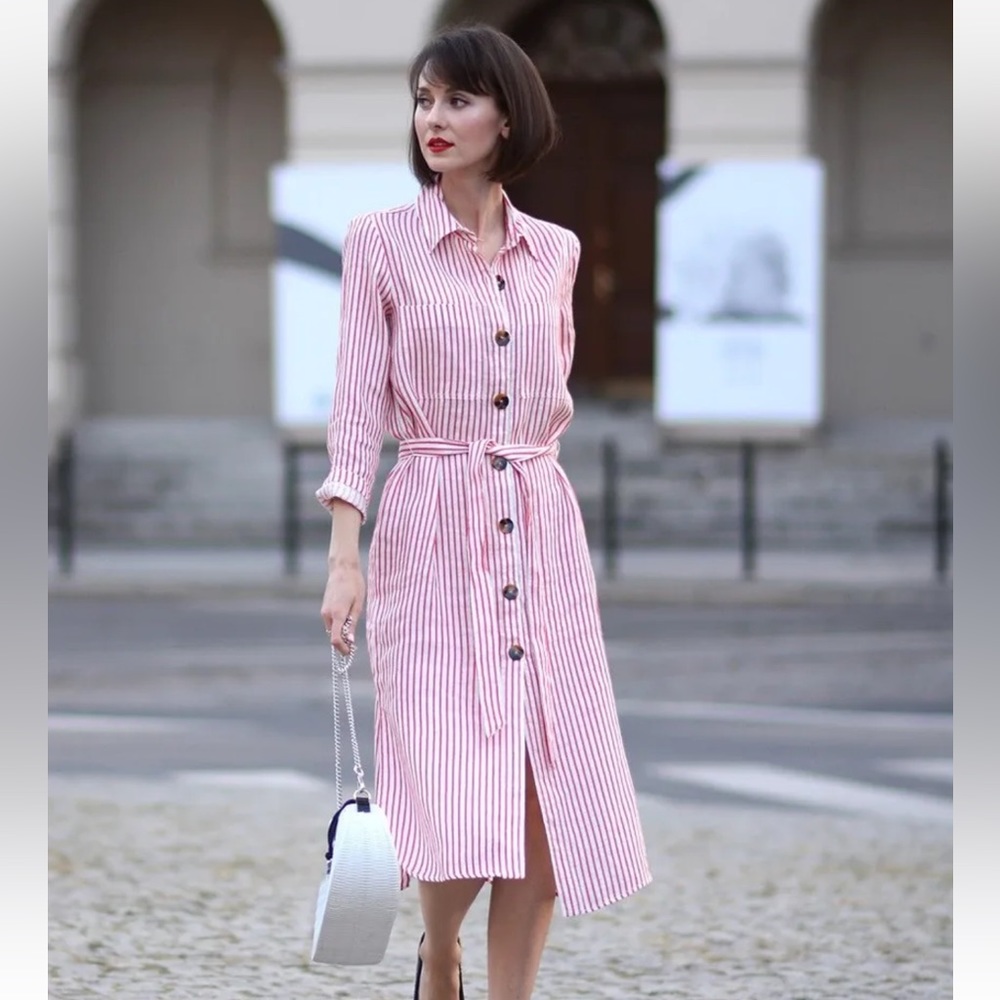 Zara Blogger Striped Dress